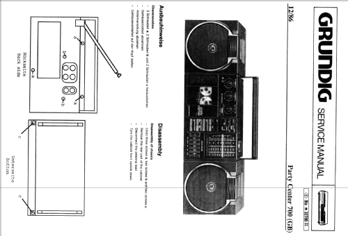 Party Center 700; Grundig Radio- (ID = 492943) Radio