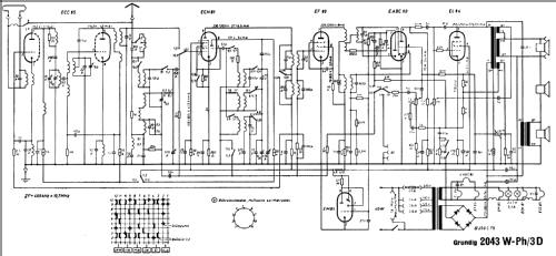 Phono 2043W-Ph/3D; Grundig Radio- (ID = 715102) Radio