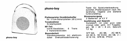 Phono-Boy ; Grundig Radio- (ID = 93330) Ton-Bild