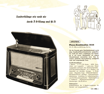 Phono-Kombination 3026PH; Grundig Radio- (ID = 2085517) Radio