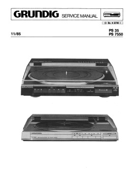 Linear Tracking Belt Drive Automatic Turntable PS7550; Grundig Radio- (ID = 2768963) R-Player