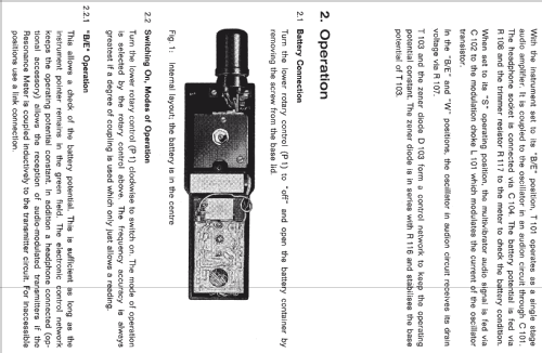 Resonanzmeter TR300; Grundig Radio- (ID = 379154) Equipment