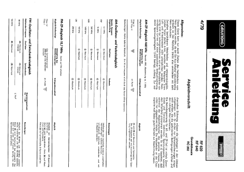 RF620 Ch= RC202; Grundig Radio- (ID = 88523) Radio