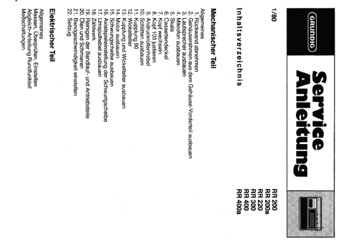 RR200a; Grundig Radio- (ID = 2471054) Radio