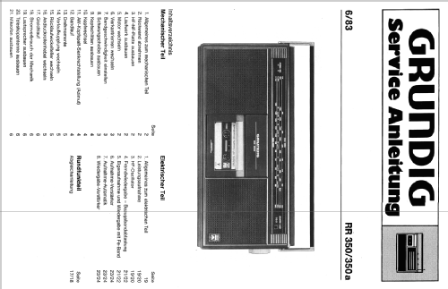 RR350 ; Grundig Radio- (ID = 1934518) Radio