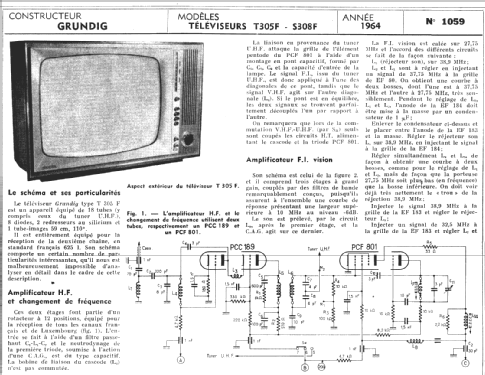 S308F; Grundig Radio- (ID = 288224) Television