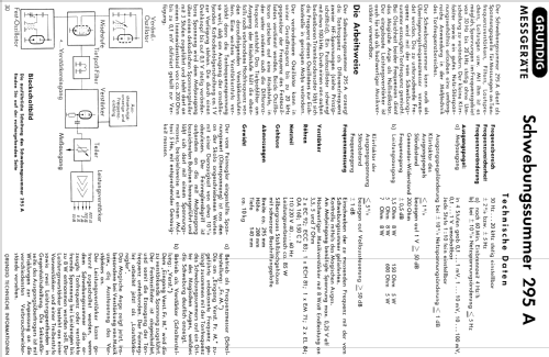 Schwebungssummer 295A; Grundig Radio- (ID = 1388220) Equipment