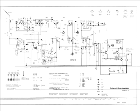 Solo-Boy 500K; Grundig Radio- (ID = 74875) Radio