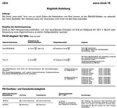 Sono-Clock 10; Grundig Radio- (ID = 1090476) Radio