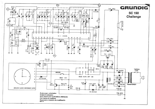 sonoclock 190 Challenge SC 190; Grundig Radio- (ID = 630104) Radio