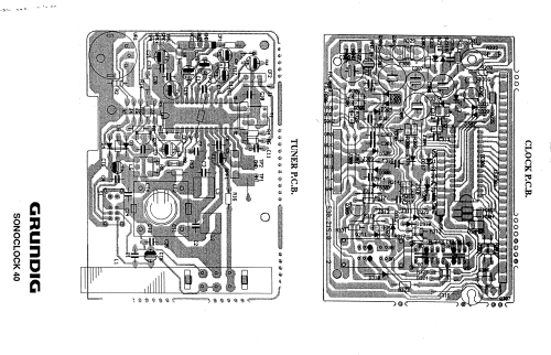 Sono-Clock 40; Grundig Radio- (ID = 653935) Radio