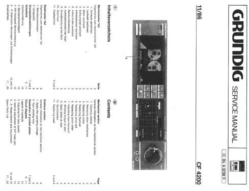 Stereo Cassette Deck CF 4200; Grundig Radio- (ID = 1367649) R-Player