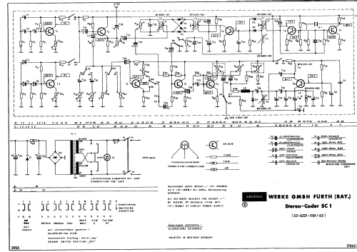 Stereo-Coder SC1; Grundig Radio- (ID = 295696) Equipment
