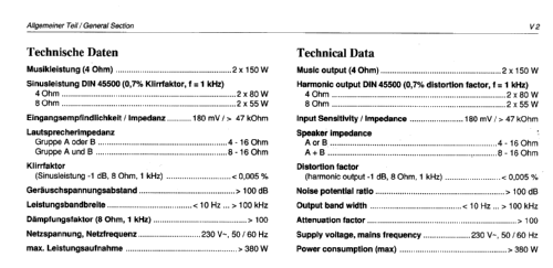 Stereoverstärker V 2; Grundig Radio- (ID = 471188) Ampl/Mixer