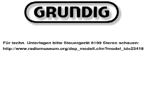 Steuergerät 6199Ph Stereo; Grundig Radio- (ID = 47746) Radio