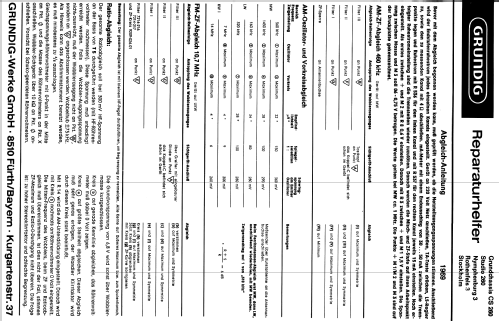Studio 260 Ch= CS260; Grundig Radio- (ID = 349875) Radio