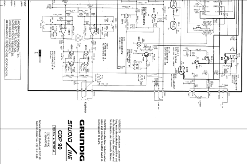 Studio Line CDP90; Grundig Radio- (ID = 1053095) R-Player