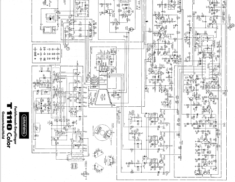T1110 Color; Grundig Radio- (ID = 614564) Television