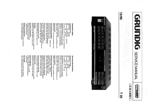 T35; Grundig Radio- (ID = 793532) Radio