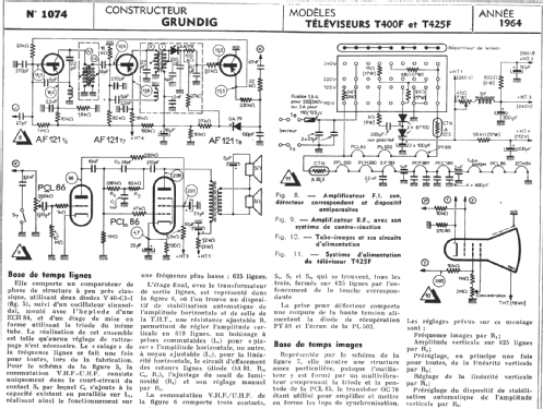 T400F; Grundig Radio- (ID = 290415) Televisore