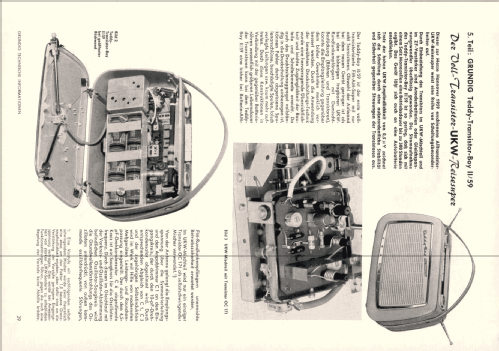 Teddy-Transistor-Boy II/59; Grundig Radio- (ID = 2085794) Radio