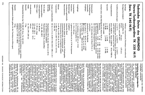TM320; Grundig Radio- (ID = 55205) Ton-Bild