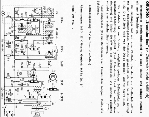 Transistor-Box ; Grundig Radio- (ID = 1016293) Radio