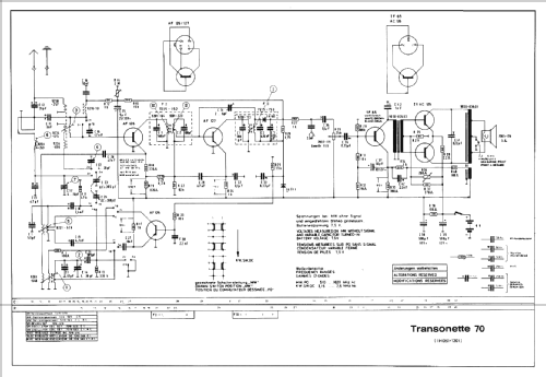 Transonette 70; Grundig Radio- (ID = 67538) Radio