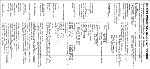 TS1000 HiFi-Stereo; Grundig Radio- (ID = 1036460) Reg-Riprod