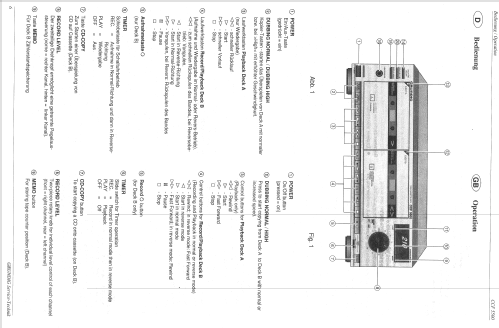 Twin Cassette Deck CCF5500; Grundig Radio- (ID = 1055269) R-Player