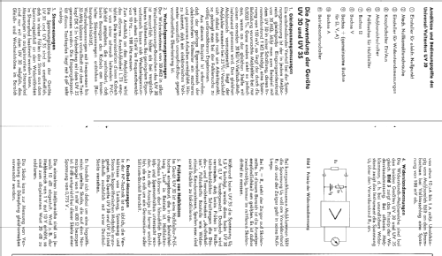Universal-Voltmeter UV35; Grundig Radio- (ID = 446301) Equipment