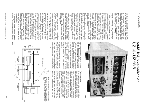 Universalzähler UZ56; Grundig Radio- (ID = 2068052) Equipment