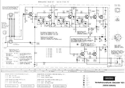 Verkehrs-Rundfunk-Decoder VD1; Grundig Radio- (ID = 1115121) Misc