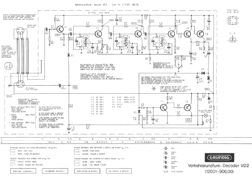 Verkehrs-Rundfunk-Decoder VD2; Grundig Radio- (ID = 401807) Misc