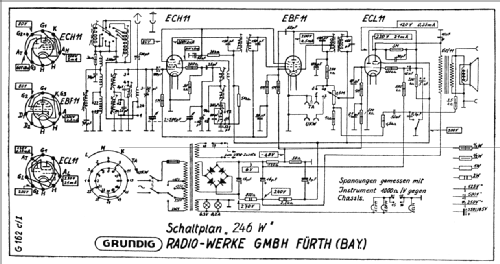 Weltklang Type 246W; Grundig Radio- (ID = 2344320) Radio