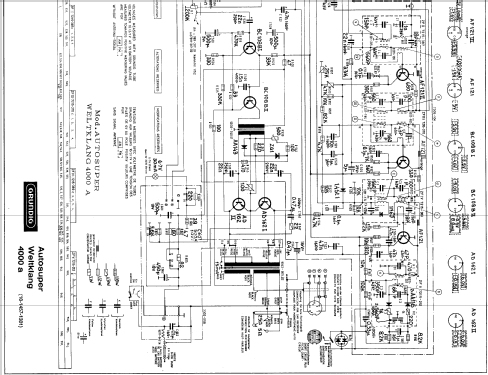 Weltklang 4000a; Grundig Radio- (ID = 912419) Car Radio