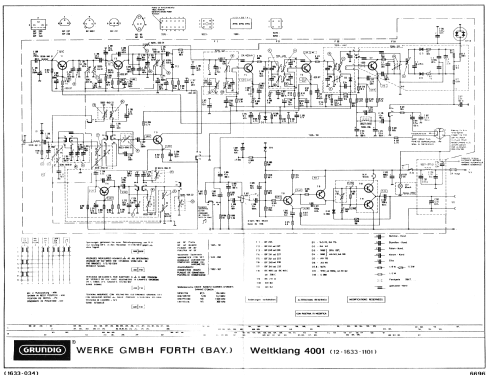 Weltklang 4001; Grundig Radio- (ID = 997677) Car Radio