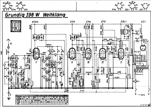 Weltklang 598W; Grundig Radio- (ID = 1625808) Radio