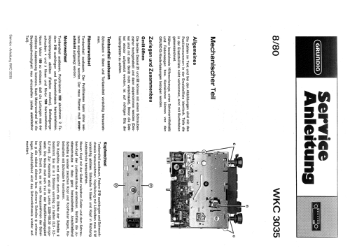 WKC3035; Grundig Radio- (ID = 831611) Car Radio