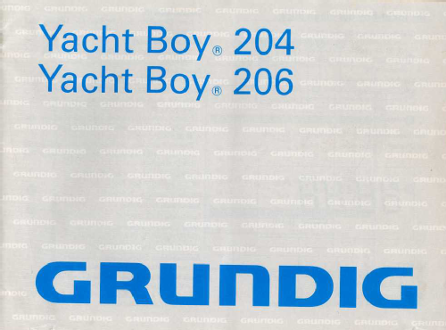 Yacht-Boy 206; Grundig Radio- (ID = 2426529) Radio