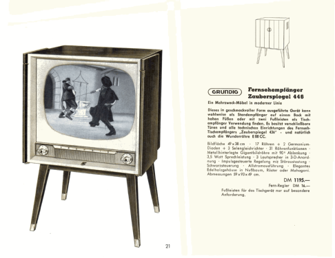 Zauberspiegel 446; Grundig Radio- (ID = 2085399) Television