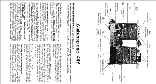 Zauberspiegel 449M; Grundig Radio- (ID = 2166519) Televisore