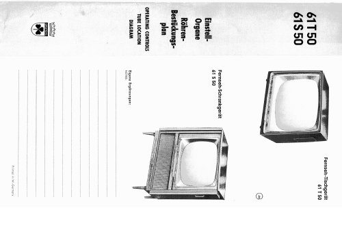 Zauberspiegel 61T50; Grundig Radio- (ID = 1347669) Television