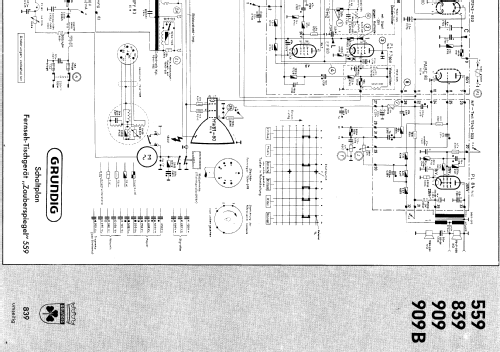 Zauberspiegel 839; Grundig Radio- (ID = 356744) Television