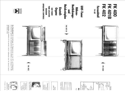 Zauberspiegel FK400; Grundig Radio- (ID = 1398616) TV Radio