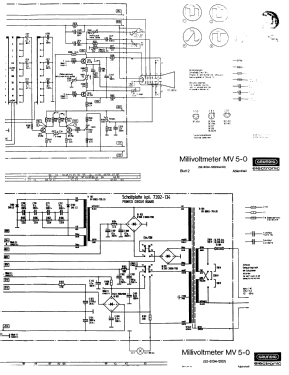 Millivoltmeter mit Oszilloskop MV 5-O ; Grundig Radio- (ID = 3097457) Equipment