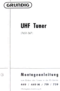 UHF-Tuner 7651-567; Grundig Radio- (ID = 3096060) mod-past25