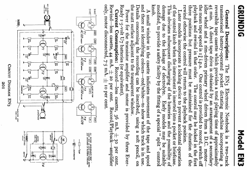 Electronic Notebook EN3; Grundig Ltd., London (ID = 810788) Enrég.-R