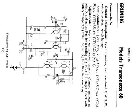 Transonette 60 ; Grundig Ltd., London (ID = 806631) Radio