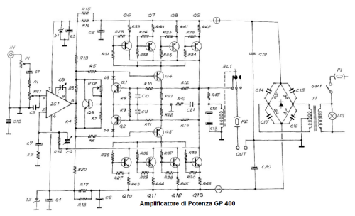 Amplificatore di potenza Bassa Frequenza Hercules GP400; GVH Elettronica; (ID = 2751786) Verst/Mix